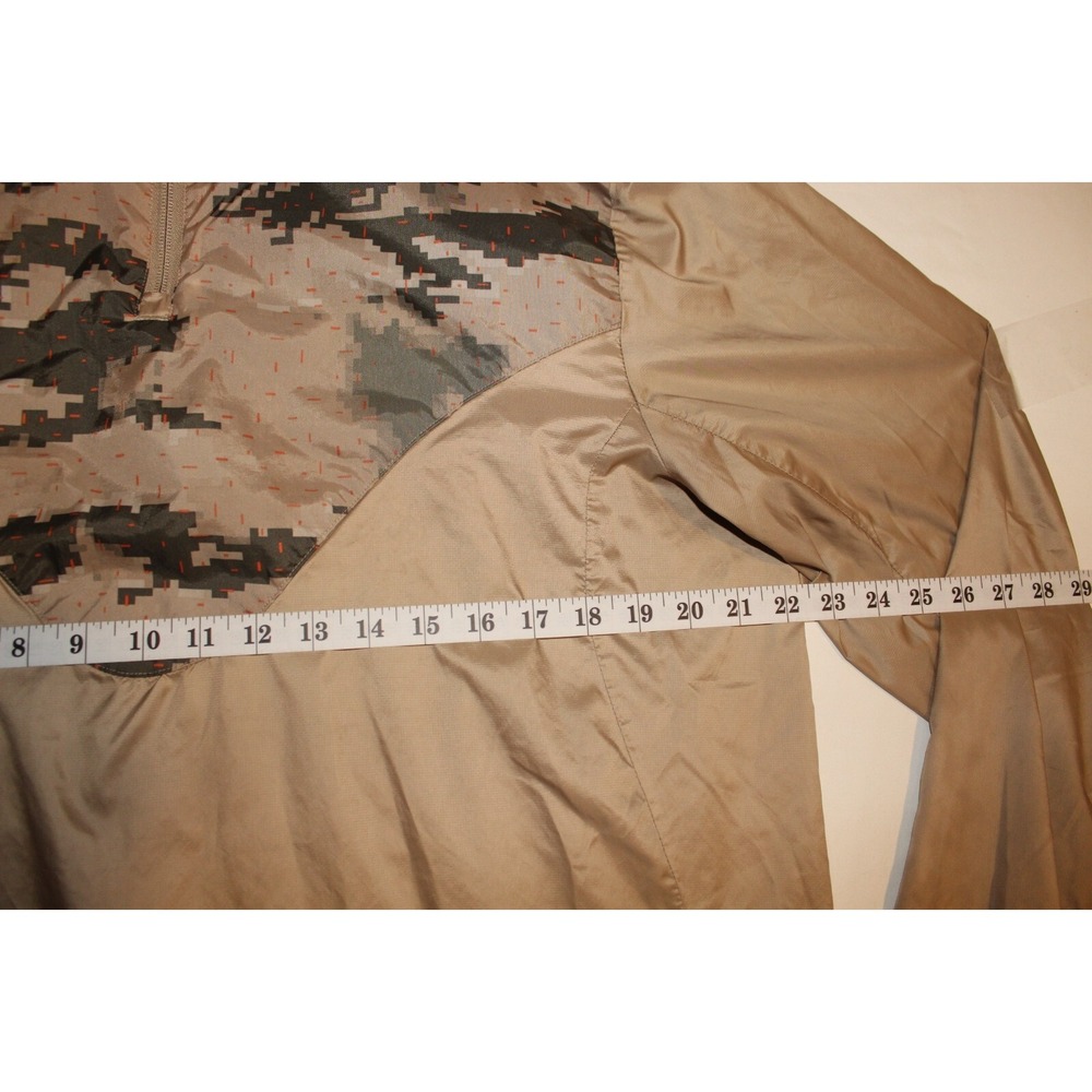 adidas digital camo tan tech‎ windbreaker hooded jacket men's large droptail 1/4 - Picture 5 of 9